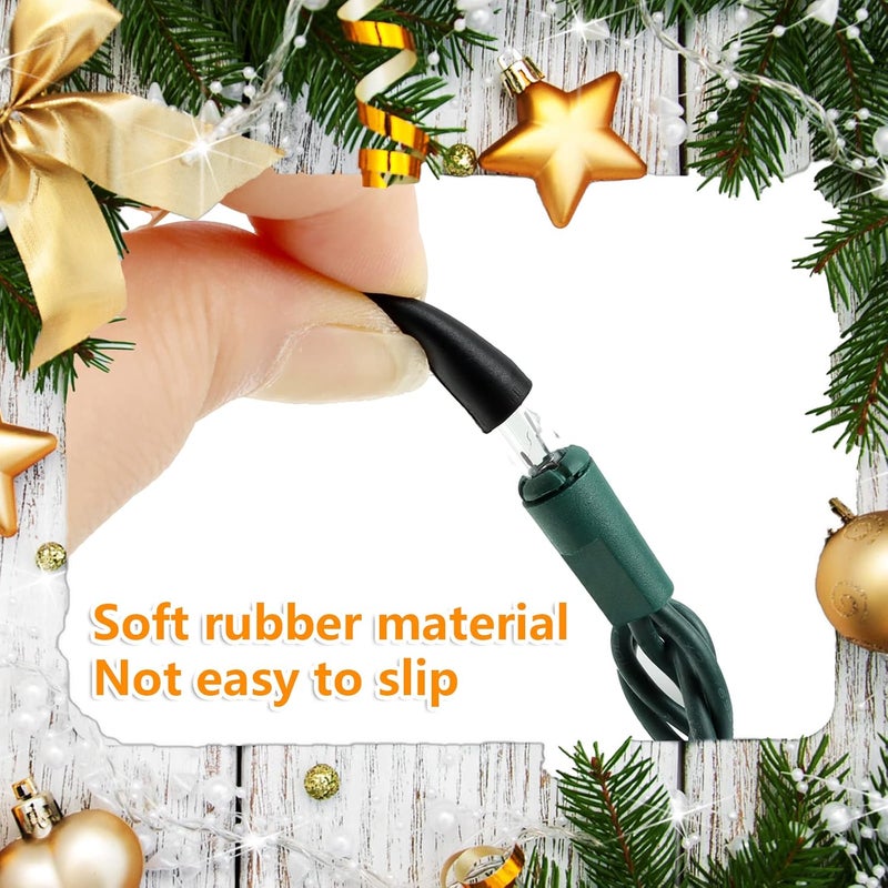 whumsdog 240 Pcs No Glow Caps for String Lights, Rubber Christmas Blackout Light Cap Covers for 5mm Diameter Christmas LED String Lights to Hide The Extra Lights Not Needed（240PCS） - Image 3